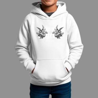 Imagem de Moletom Canguru Infanto Juvenil Algodão Casual Moda De Rua Inverno Blu