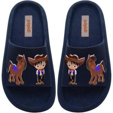 Imagem de Chinelo Slide Menino 25Ao40 Nuvem Infantil Cowboy 12.117-Masculino