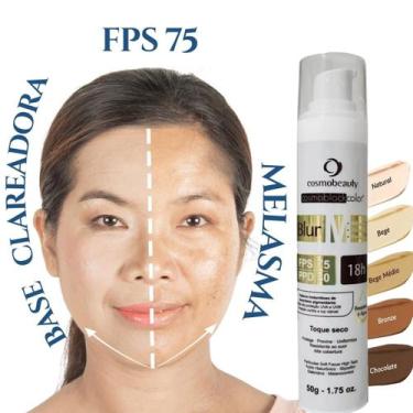 Imagem de Protetor FPS75 Blur M Cosmobeauty Clareador de Manchas, Bege