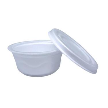Imagem de Marmitex de isopor c/ tp 300ml- pt-300. - fd c/50 - WR
