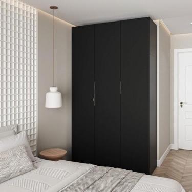 Imagem de Guarda Roupa Modulado 3 Portas com Cabideiro Hera CabeCasa MadeiraOrig