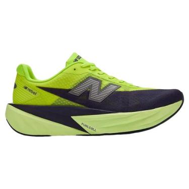 Imagem de Tenis masculino new balance fuelcell rebel v5, Verde, Roxo, 40