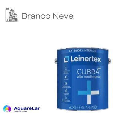 Imagem de Cubra Mais Acrílica Leinertex Fosco 3,6L, BRANCO NEVE