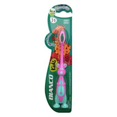 Imagem de Escova Dente Girafesta Bianco Linha Kids Dental Extra Macia 23 mm Uso 
