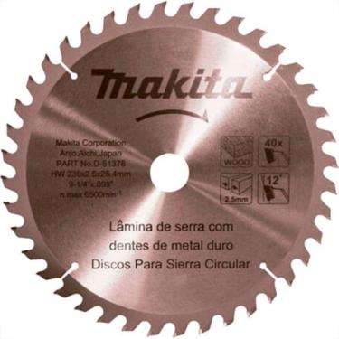 Imagem de Serra Widea Makita 9.1/4X40X25 - MAKITA ACESSORIOS
