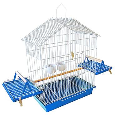 Imagem de Gaiola Calopsita Teto Arame Az 52x44x25