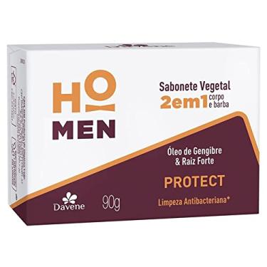 Imagem de Sabonete Vegetal em Barra Vegano 2 em 1 Corpo e Barba Protect HO MEN 90g - Davene