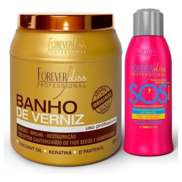 Imagem de Forever Liss Banho De Verniz 1kg + Sos Antiemborrachamento 300ml