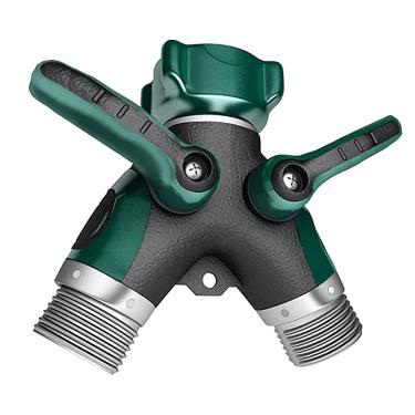 Imagem de C/H Divisor de mangueira de jardim de 2 vias, mangueira de torneira de válvula Y incluída 2 conectores e 4 arruelas de borracha divisor de jardim 2 vias