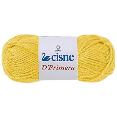 Imagem de Lã Para Tricô, Cisne D'Primera, Coats Corrente, Amarelo 00168, Pacote com 5 Rolos de 40 Gramas
