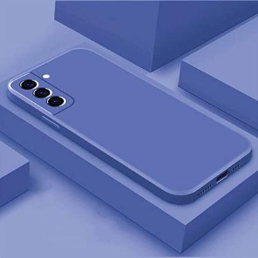 Imagem de Capa de silicone líquido para Samsung Galaxy S21 S22 Ultra S8 S9 S10 Nota 8 9 10 20 Plus A51 A52 Capa à prova de choque TPU, azul, para nota 9
