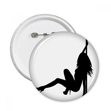 Imagem de Broche redondo de dança de cachimbo com emblema de botão para decoração 5 peças