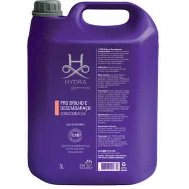 Imagem de Condicionador Pet Society Hydra Groomers Pro Brilho e Desembaraço para Cães e Gatos - 5 Litros