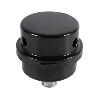 Imagem de Peças do compressor pneumático central de 3/8", filtro de admissão de ferro preto silenciador, filtro de admissão de compressor de ar, acessórios de silenciador de som 16MM para geradores, soprad