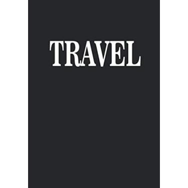 Imagem de Travel: A Black cover with white lettering decorative book for coffee tables, living room, bookshelves and interior design styling, Stack decor books ... Birthday for adults, women, men