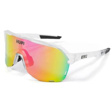 Imagem de Óculos de Sol HUPI Huez Cristal/Preto - Lente Rosa Espelhado, Cor: CRISTAL/PRETO