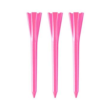 Imagem de Izzo Camisetas de golfe de plástico, rosa neon, 7 cm (2,75")