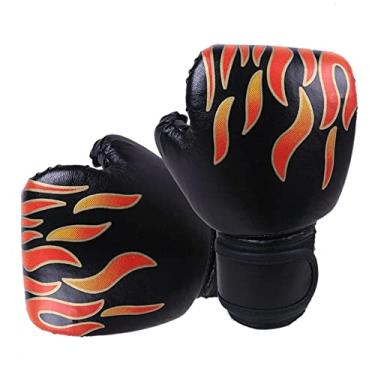 Imagem de Newmind Luvas de boxe para adultos e crianças, luvas de treinamento de kickboxing, luvas pesadas, luvas de saco de pancada para boxe, kickboxing, Muay Thai, MMA, preto, criança