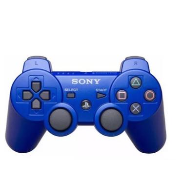 Imagem de Controle joystick sem fio Sony PlayStation Dualshock 3 metallic blue