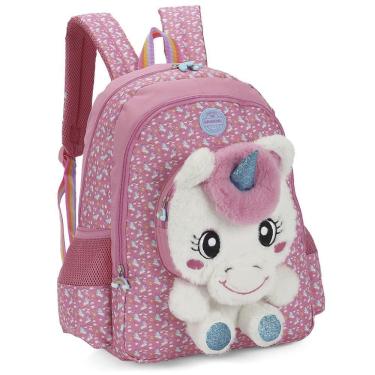 Imagem de Mochila de Costas Luxcel Up4You Unicórnio Pink