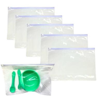 Imagem de Embalagem Multiuso PVC Cristal com Zíper 30x21cm Kit 50unds - Embalage