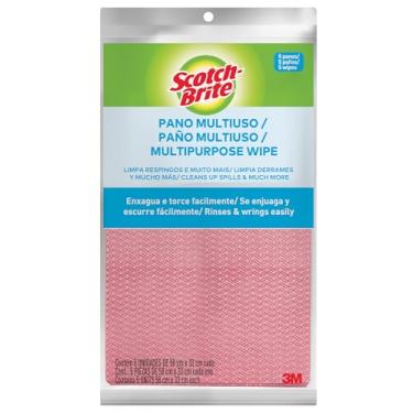 Imagem de Scotch-Brite Pano Multiuso, 5 Unidades, Rosa