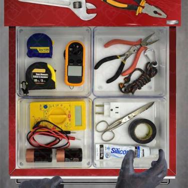 Imagem de Kit 3 Organizador Multiuso Maquiagem Ferramentas Escritorios - PLASTUT