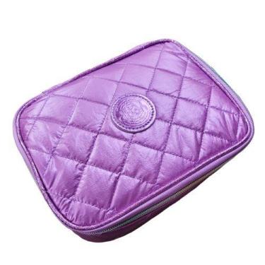 Imagem de Estojo Escolar Juvenil Feminino Matelassê Yepp MIF5320-EST, Roxo