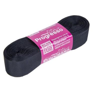 Imagem de Fita Gorgurão Progresso 22mm nº5 - 10m Cor 219 Preto - 01 unidade - Fi