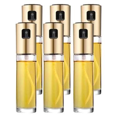 Imagem de Kit 6 Porta Azeite Vinagre Spray Galheteiro Dosador Aço Inox 100ml - C