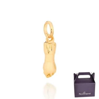 Imagem de Pingente Rommanel Formato Figa Fol Ouro 18k 540977, Dourado