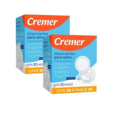 Imagem de Kit 2 Absorvente Para Seios Cremer Toque Suave