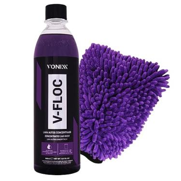 Imagem de Vonixx V-Floc Shampoo Concentrado para Carros 500ml com Luva de Microfibra