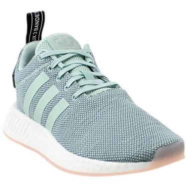 Imagem de adidas Tênis feminino NMD_r1 Stlt Pk Ash Cq2031, Aço bruto, verde claro, calçado branco, 9
