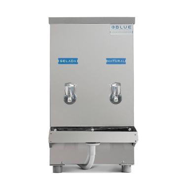 Imagem de Bebedouro Purificador Industrial Blue Bancada 2 Torneiras Natural E Gelada 20L PIB20L220VN-2T Inox 220V