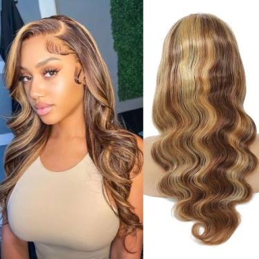 Imagem de Peruca vivehebe Ombre Lace Front 34" Body Wave Human Hair