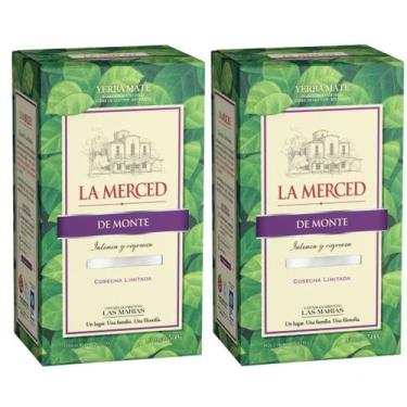 Imagem de 2 Erva Mate Chimarrão LA MERCED MONTE Argentina 500g