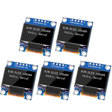 Imagem de MakerFocus Módulo De Display Oled 0,96" Com 5 Peças, Comunicação I2C Iic, Driver Ssd1315, 128 X 64 Pixels Para Rak Wisblock Meshtastic, Arduino, Placa Desenvolvimento Esp32, Raspberry Pi Pico (Branc