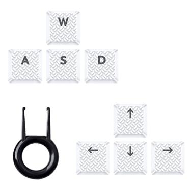 Imagem de HUYUN Teclado Mecânico Gamer Rgb Com Textura Tátil E Retroiluminação Para Logit G813 G815 G913 G915 Tkl (8 Teclas, Branco)