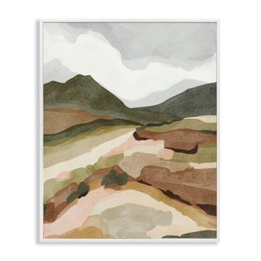 Imagem de Stupell Industries Desert Land Beauty Design de arte giclée emoldurado branco por Nikita Jariwala, 40 x 50 cm