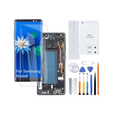 Imagem de Kit de montagem de tela LCD para Samsung Galaxy Note8 TFT N950F N950U N9500 (preto com moldura, tela não curva)