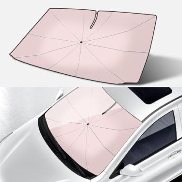 Imagem de Rain Cats Para-brisa para-sol para carro guarda-chuva dobrável automotivo janela frontal rosa/prata/menta homens/mulheres acessórios de carro ♚