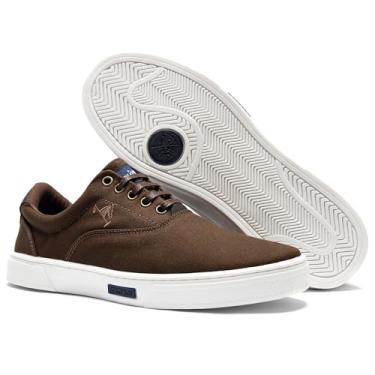 Imagem de Tênis Sapatênis Masculino Casual Polo Joy Confortavel Leve (Café, BR, Adulto, Numérico, 36)