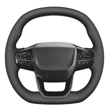 Imagem de MEWANT Capa de volante costurada à mão para Ford Tourneo 2022-2025 / Transit Custom Mk2 2022-2025 Acessórios de volante para Ford Transit