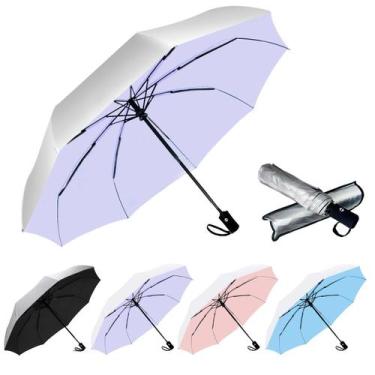 Imagem de Guarda-chuva de viagem compacto SIEPASA com proteção UV à prova de ven
