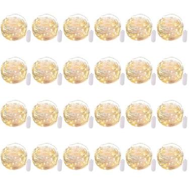 Imagem de Fairy Lights Brightown 20 LED operado por bateria, 7 pés, pacote com 2