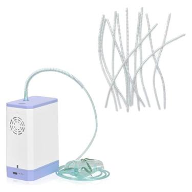 Imagem de Buyup Alisador de crimpagem de suporte de tubo de oxigênio para cânula nasal, 12 peças de acessórios de tubo de oxigênio evitam que a mangueira de oxigênio torça (branca)