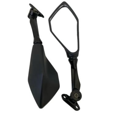 Imagem de Retrovisor Moto, Retrovisor Esportivo para Moto, Par Espelho Retrovisor, é de Encaixe E Funcionamento Perfeito