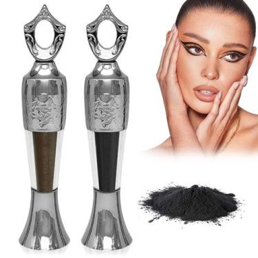 Imagem de Delineador em pó Sheida 100% natural de longa duração, 2 peças - mokda