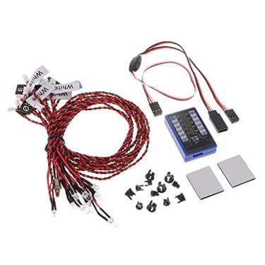 Imagem de Upgrade Your RC Car with 12 LED ing System Kit - Enhance Steering and Brake Simulation - Fun Flashing System for 1/10 HSP HPI Axial SCX01 CC01 - DIY Accessory